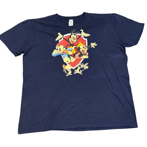 T-Shirt Animaniacs - Pinky And The Brain "Take Over The World" - Taglia L - Colore Nero - Maglia Ufficiale Con Licenza - 2